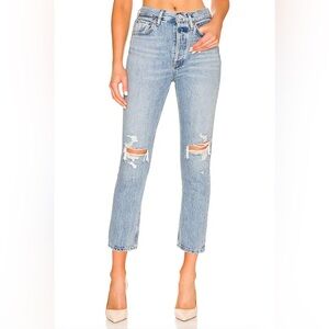 AGOLDE Riley High Rise Straight Crop